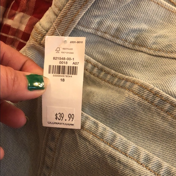 Old Navy Light Blue Distressed Jean Shorts - Picture 9 of 12